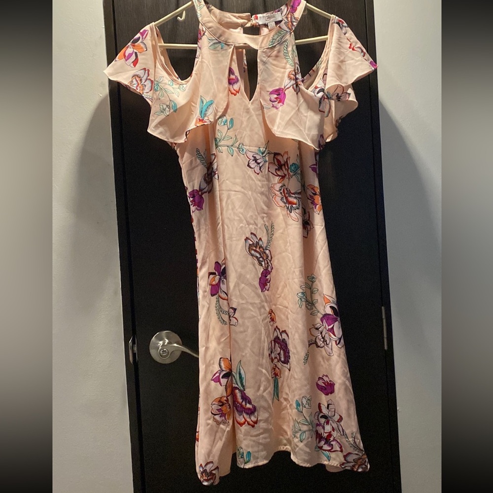 Knee length colorful dress